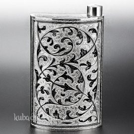 Кубачинская серебряная фляжка - фл0003