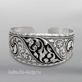 Серебряный браслет с чернением - БР244