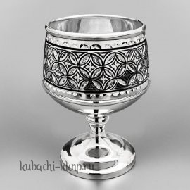 Серебряный бокал для коньяка или виски 
