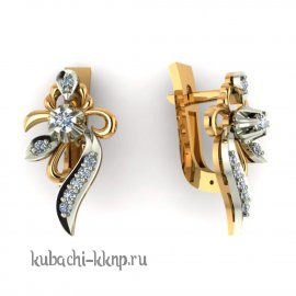 Золотые серьги 