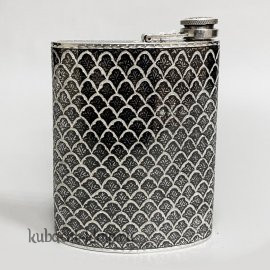 Авторская серебряная фляга, 275мл - фл102