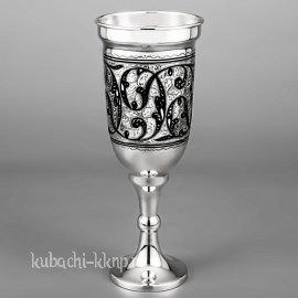 Фужер серебряный «Винный» - ф072