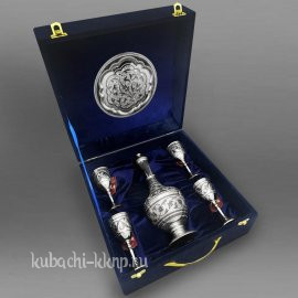Серебряный набор для коньяка 