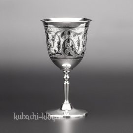 Бокал из серебра 875 пробы для вина  - бк018