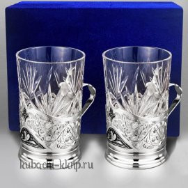 Набор серебряных подстаканников 