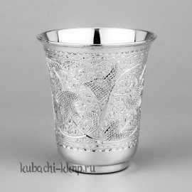 Серебряный стакан «Без черни» - ст25
