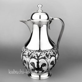 Кувшин из серебра с уникальным орнаментом, 0,95 л - кв073