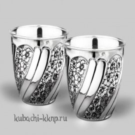 Набор из двух серебряных стаканов 