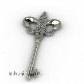 Золотой кулон с фианитами - Кл01