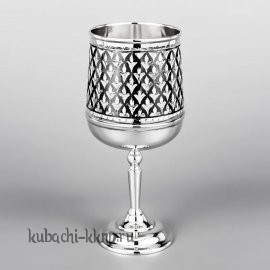 Серебряный фужер для вина «Капля» - ф092