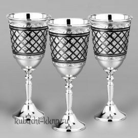 Набор оригинальных рюмок на высокой ножке - р103-3