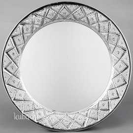 Поднос серебряный «Лазер» - пдн050