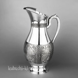 Большой серебряный кувшин для воды 