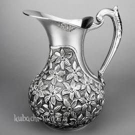 Большой серебряный кувшин для воды 