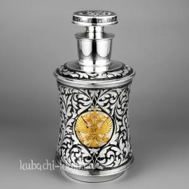 Серебряный графин с гербом «Властный» - гр046