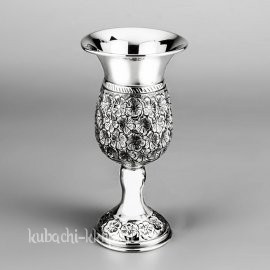 Серебряный бокал «Ромашка» - ф078