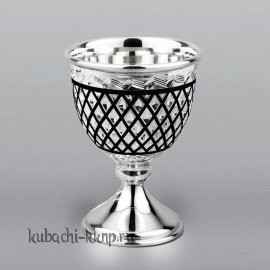 Серебряная рюмка - чарка на ножке - Р00047