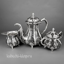 Серебряный чайный сервиз «Краса» - чср018