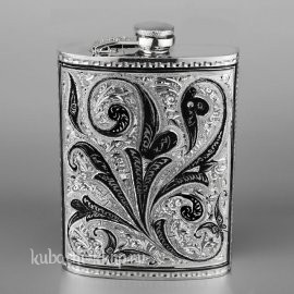 Серебряная фляжка 