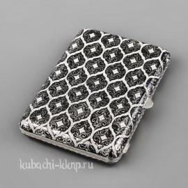 Серебряный портсигар «Эксклюзив» Ромб - пдс041