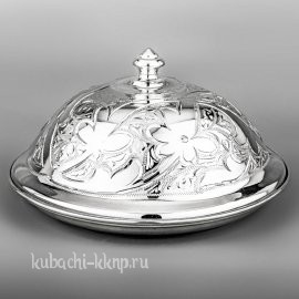 Серебряная масленка без чернения - мс02