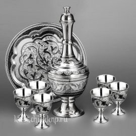 Серебряный набор для водки или коньяка 