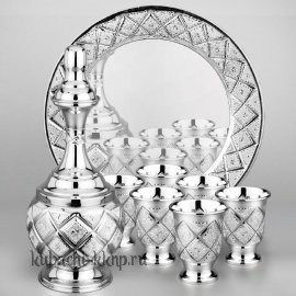 Водочный набор на 6 персоны с подносом 