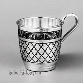 Оригинальная серебряная кружка на 210 мл - КР133