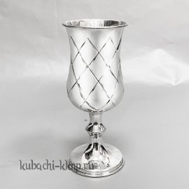 Фужер серебряный глянцевый - Ф112