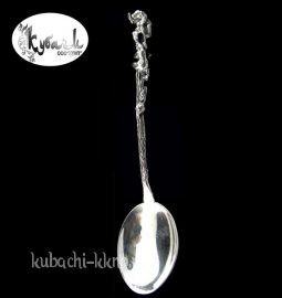 Серебряная ложка чайная «Медведи» - л0008