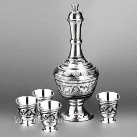 Серебряный набор для водки 