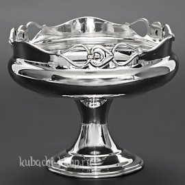 Серебряная вазочка для печенья - кф02