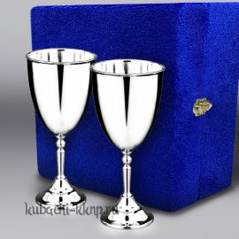 Набор из двух глянцевых фужеров для вина  - ф069-2