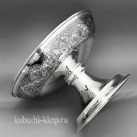 Кубачинская серебряная конфетница - КФ213