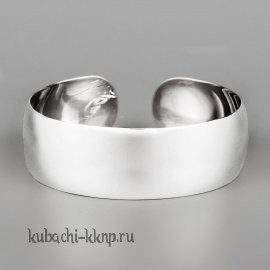 Серебряный браслет без гравировки и чернения 