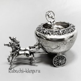 Серебряная Солонка с ложечкой 