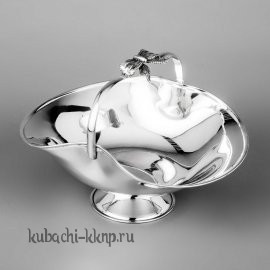 Серебряная конфетница «корзинка» ср - кф094