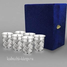 Набор из шести стопок с лазерной насечкой - стп059м-6