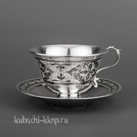 Серебряный чайная пара - чп015