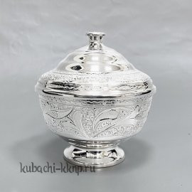 Сахарница серебряная без черни - СХ089