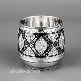 Серебряный стакан  для виски, коньяка«Эксклюзив», 155 мл - ст083