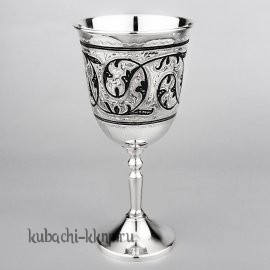 Фужер для вина, серебро 875 пробы - ф100