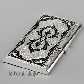 Визитница серебряная - vzt014
