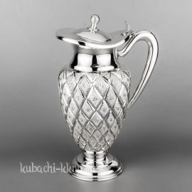 Серебряный кувшин для воды «Лазер» - кв00026м