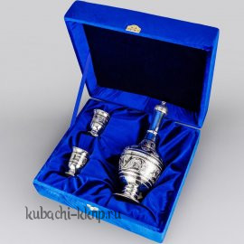 Водочный, коньячный набор из серебра  - вс012