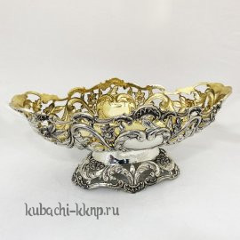 Ваза для фруктов из серебра 925 пробы - вз043