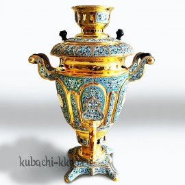 Серебряный электрический самовар 