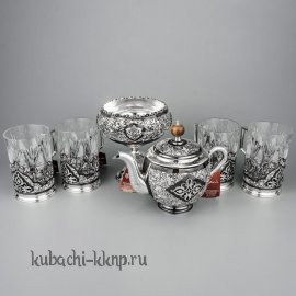 Чайный серебряный сервиз «Грация» - чн002