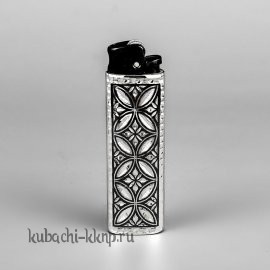 Серебряный футляр для зажигалки 