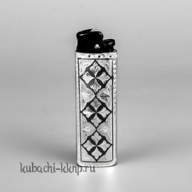 Серебряный футляр для зажигалки 